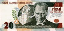 20 New Turkish Lira
